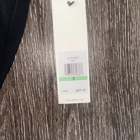 Calvin Klein Black Work Pants - Picture 3 of 4